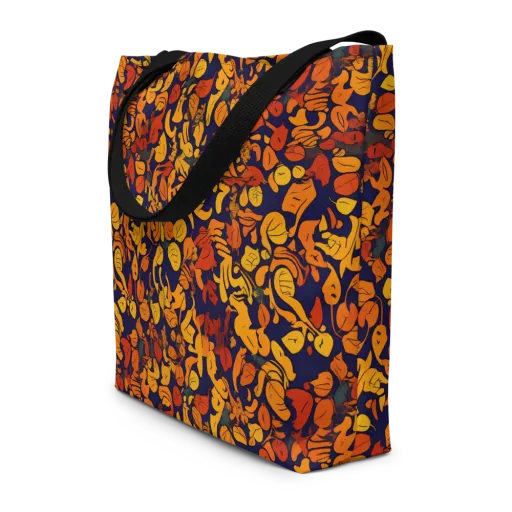 Autumn Voltage on a Large Tote Bag W/ Pocket