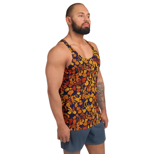 Autumn Voltage on a Men's Tank Top