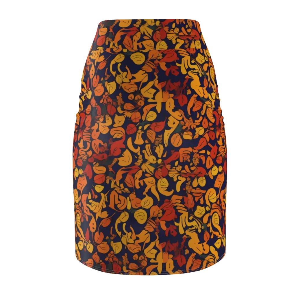 Autumn Voltage on Pencil Skirt — Back