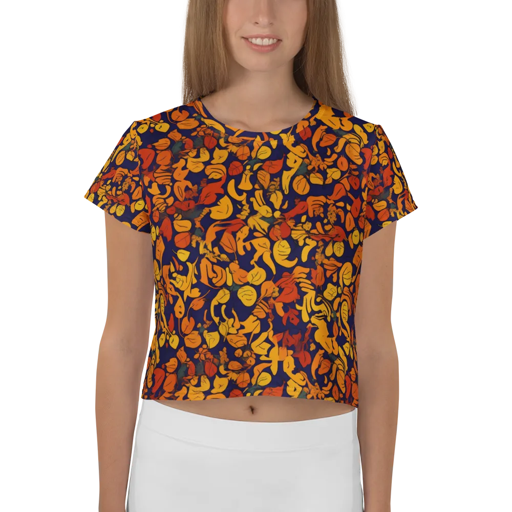 Autumn Voltage on Crop Tee — Front