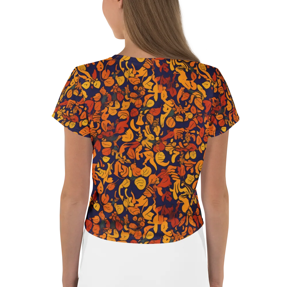 Autumn Voltage on Crop Tee — Back