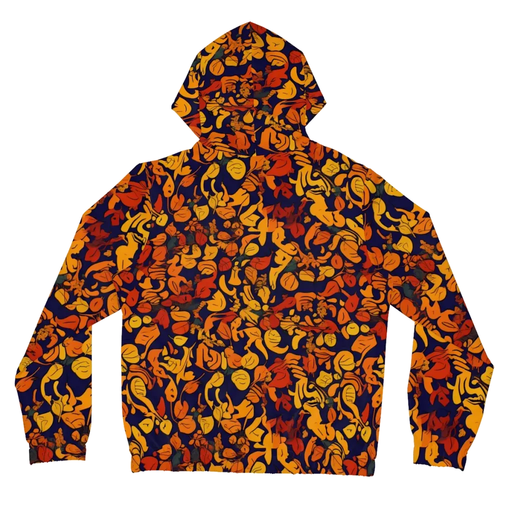 Autumn Voltage on Women's Full-Zip Hoodie — Back