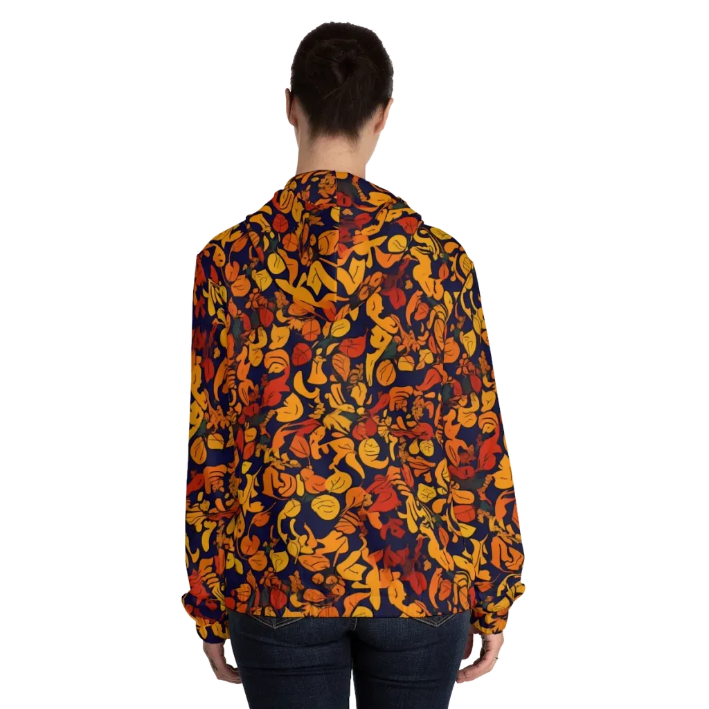 Autumn Voltage on Women's Full-Zip Hoodie — Back On Person