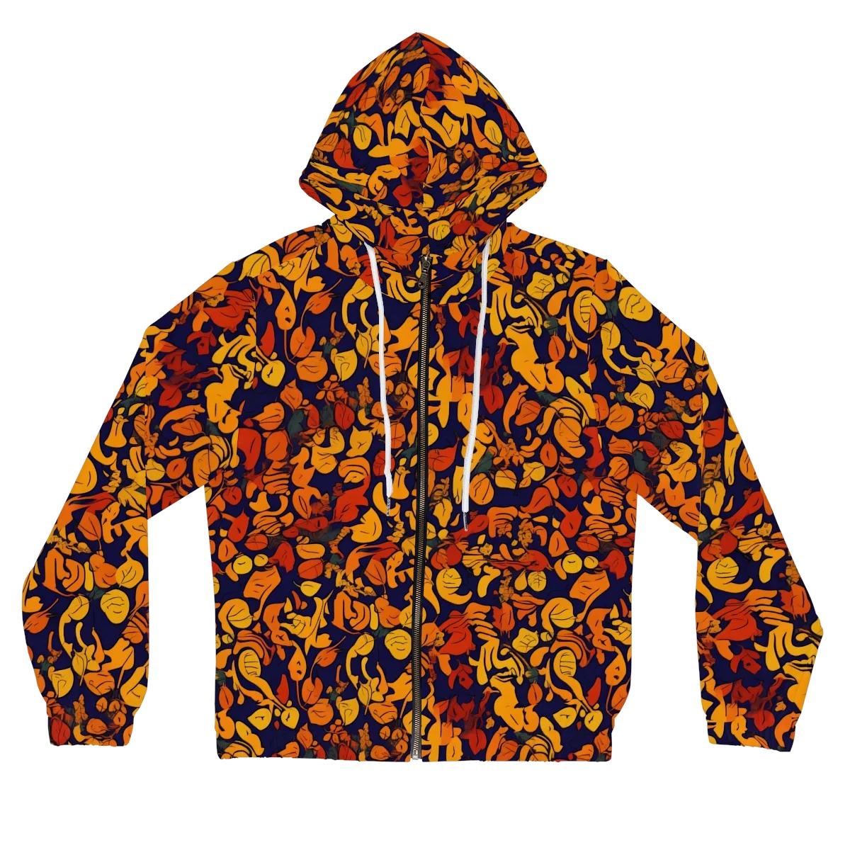 Autumn Voltage on Women's Full-Zip Hoodie — Front