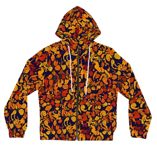 Autumn Voltage on a Women's Full-Zip Hoodie