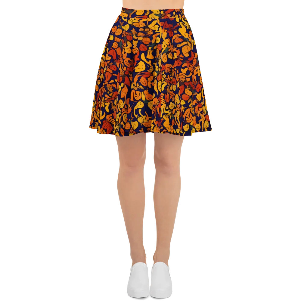 Autumn Voltage on Skater Skirt — Front