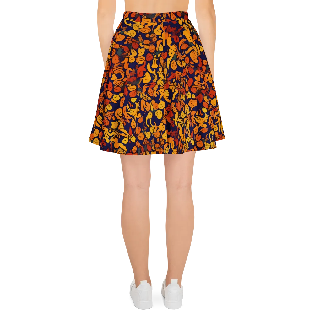 Autumn Voltage on Skater Skirt — Back