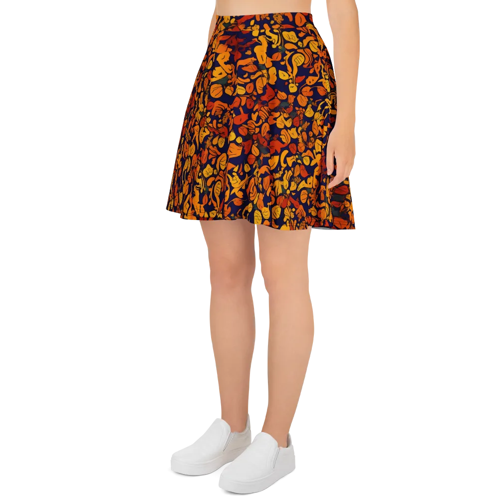 Autumn Voltage on Skater Skirt — Left