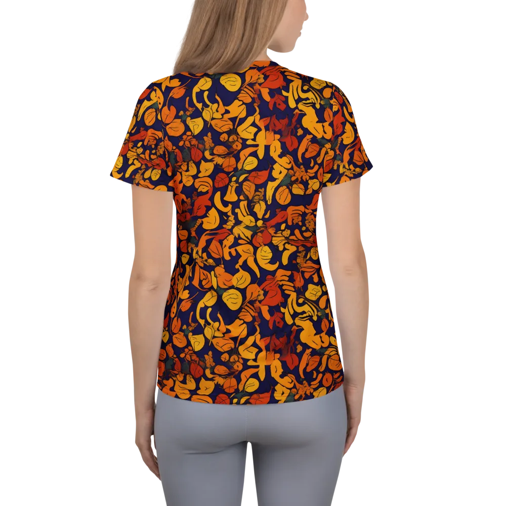 Autumn Voltage on Women's Athletic T-Shirt — Back