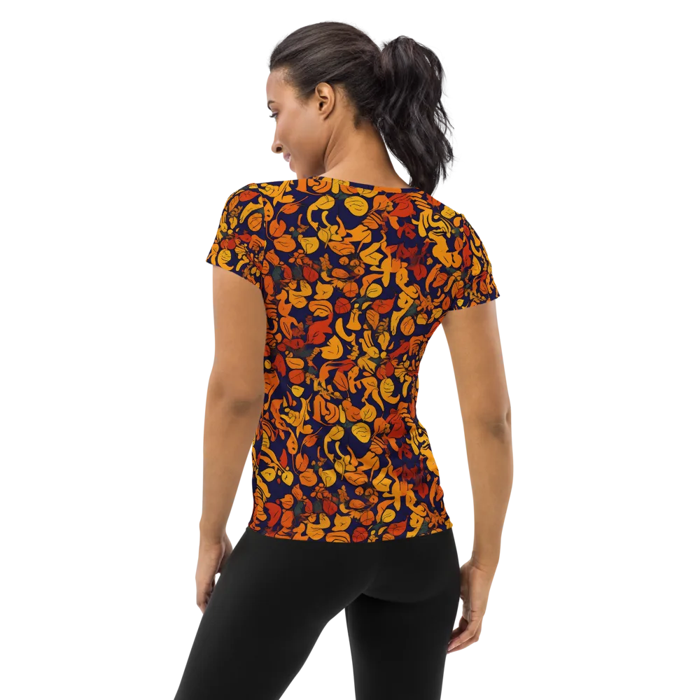 Autumn Voltage on Women's Athletic T-Shirt — Back