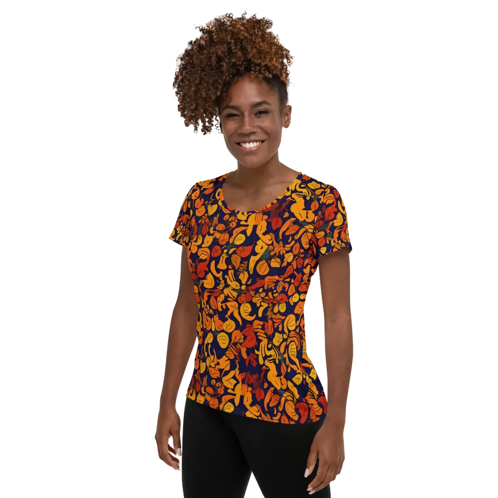 Autumn Voltage on Women's Athletic T-Shirt — Left