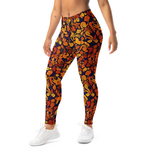 Autumn Voltage on a Leggings