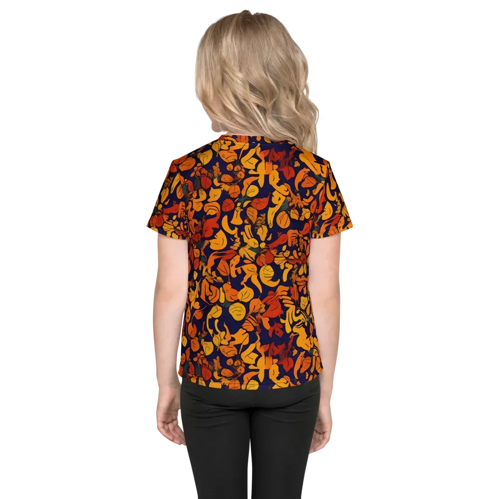 Autumn Voltage on Kids Crew Neck T-Shirt — Back