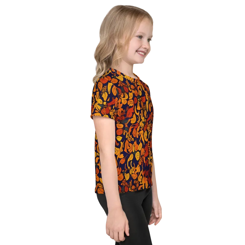 Autumn Voltage on Kids Crew Neck T-Shirt — Right