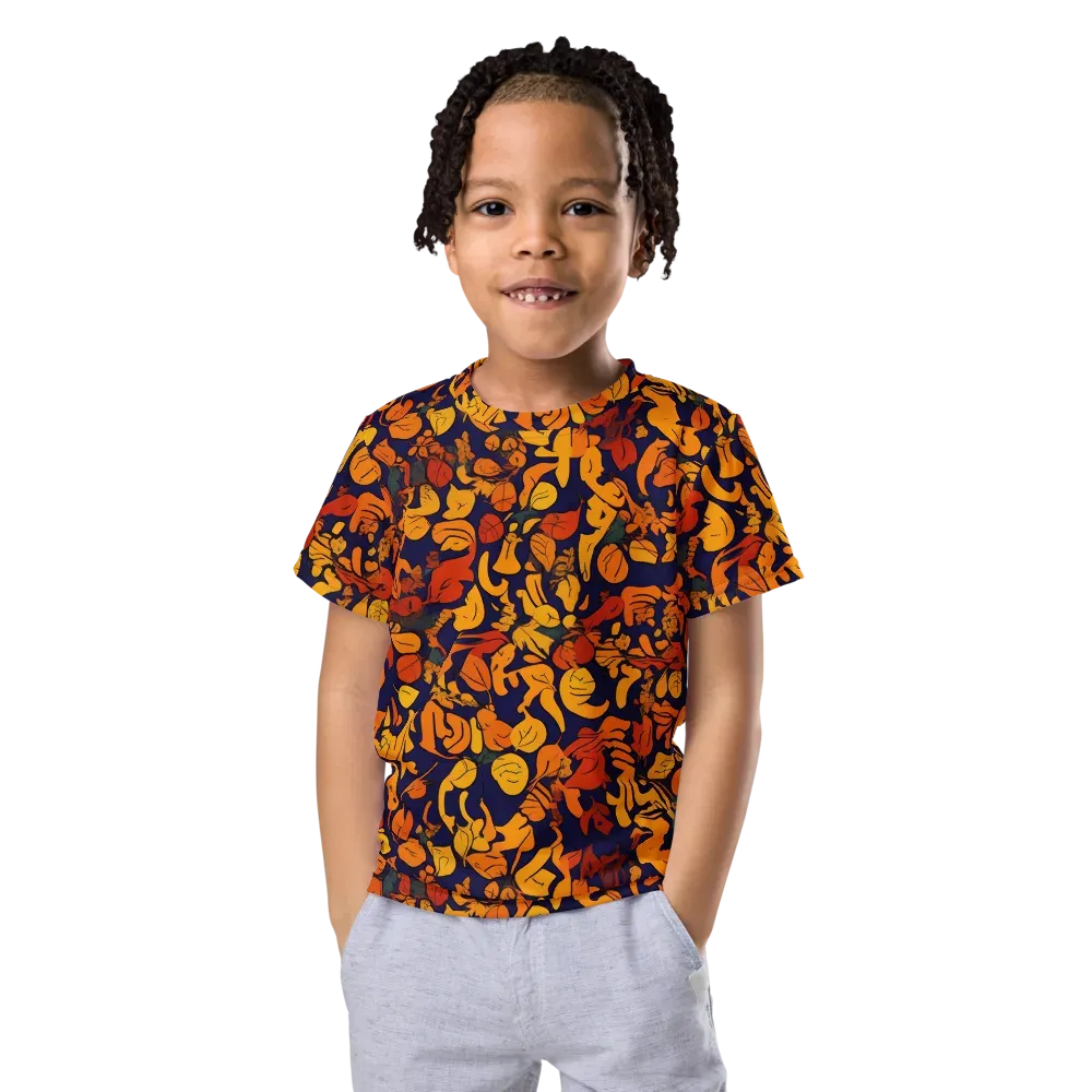 Autumn Voltage on Kids Crew Neck T-Shirt — Front