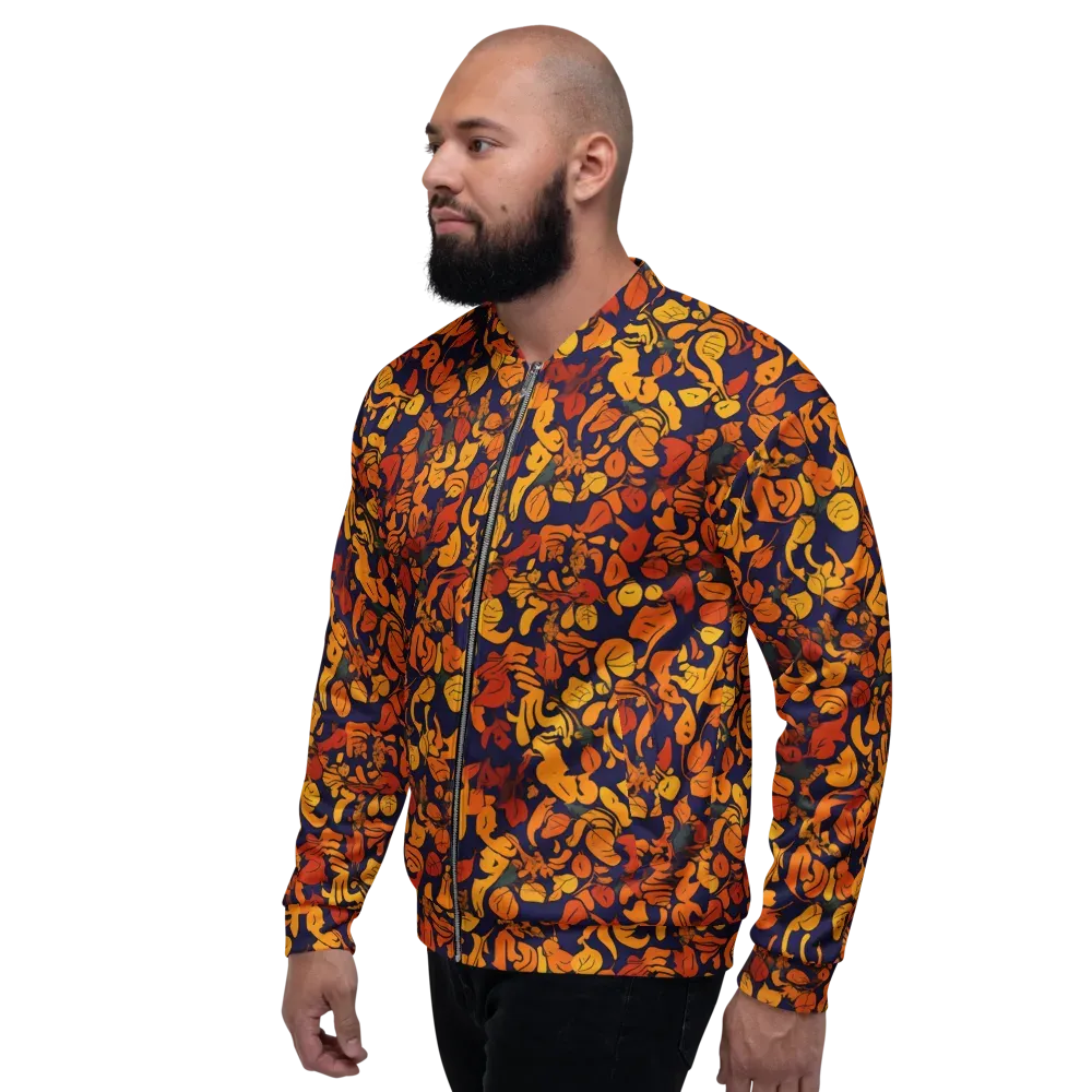 Autumn Voltage on Bomber Jacket — Left