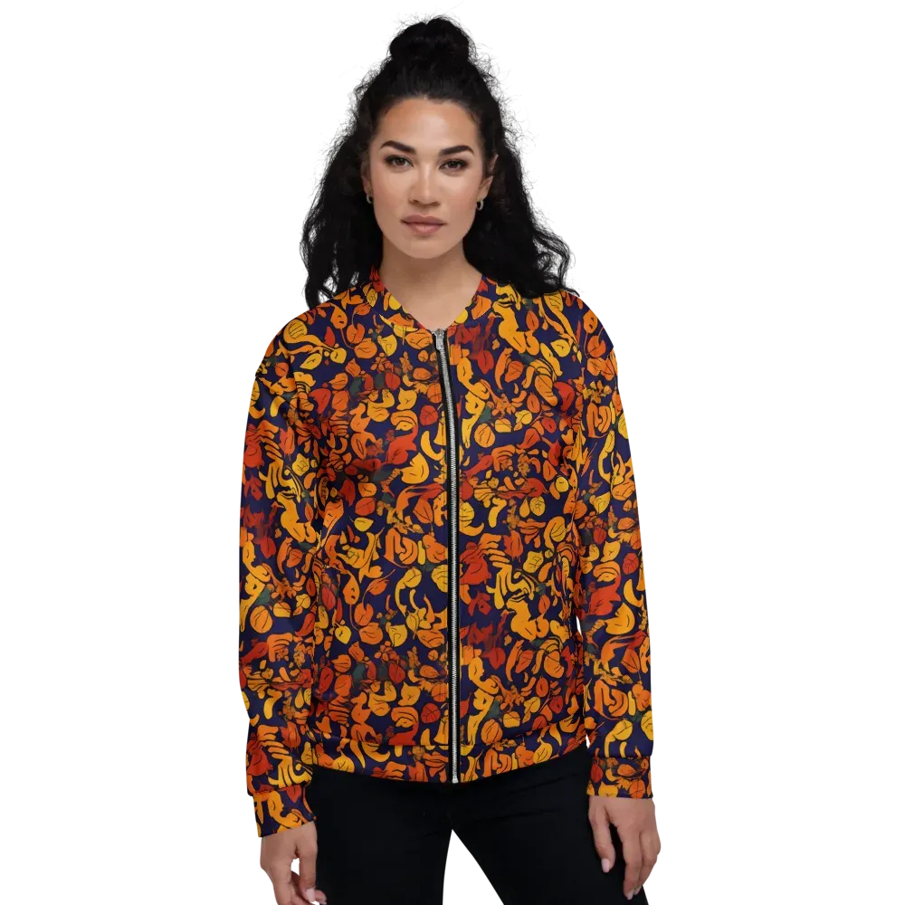 Autumn Voltage on Bomber Jacket — Front