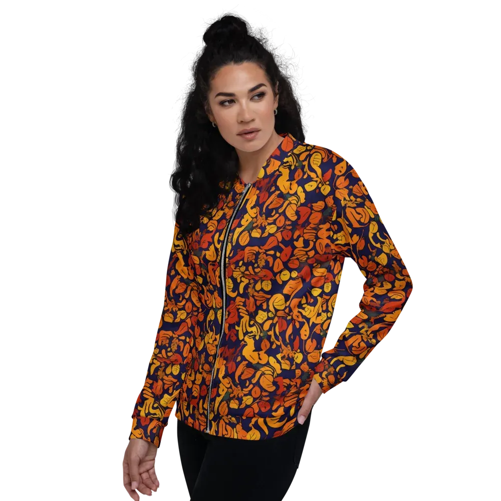 Autumn Voltage on Bomber Jacket — Left