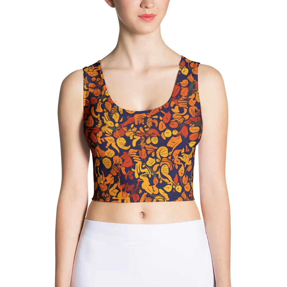 Autumn Voltage on Crop Top — Front