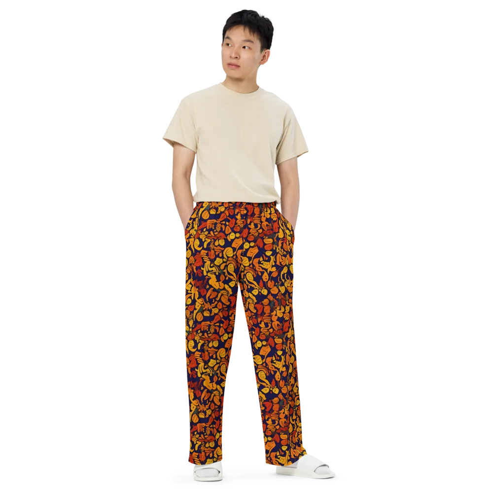Autumn Voltage on Wide-Leg Pants — Front