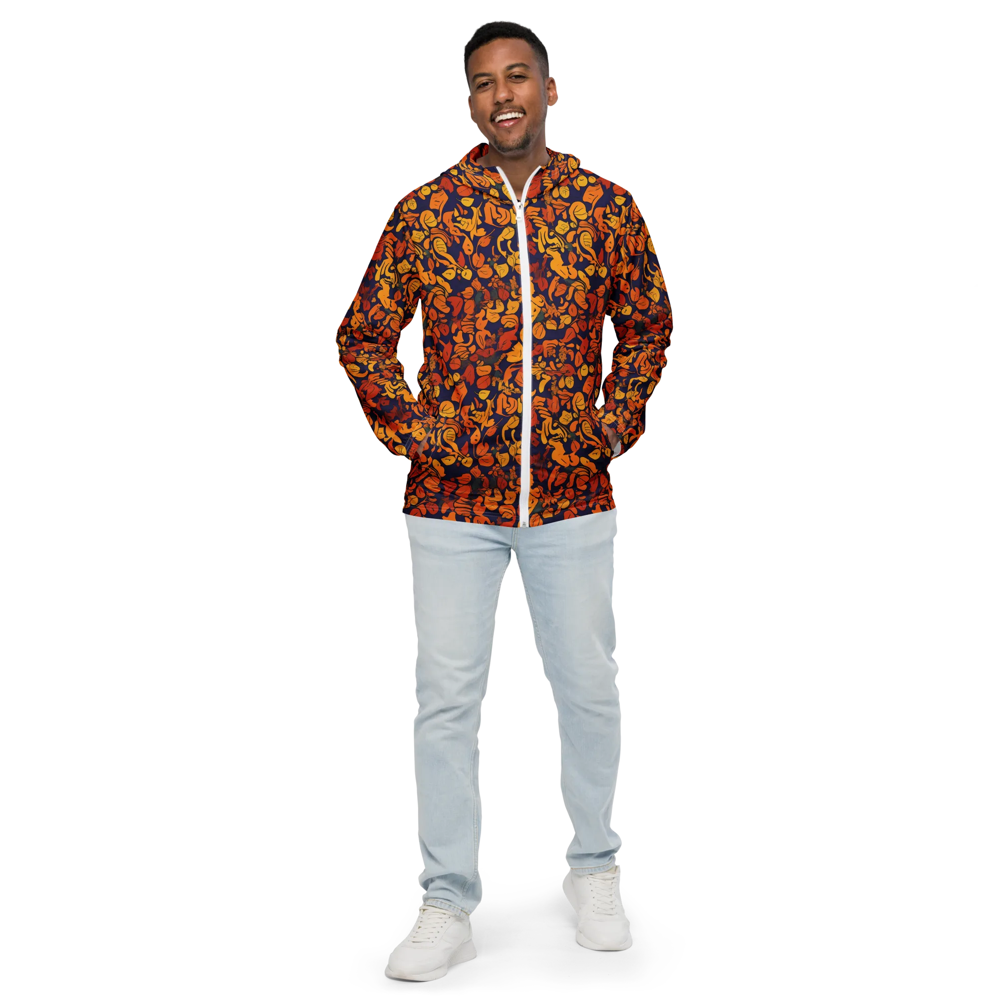 Autumn Voltage on Men's Windbreaker — Front