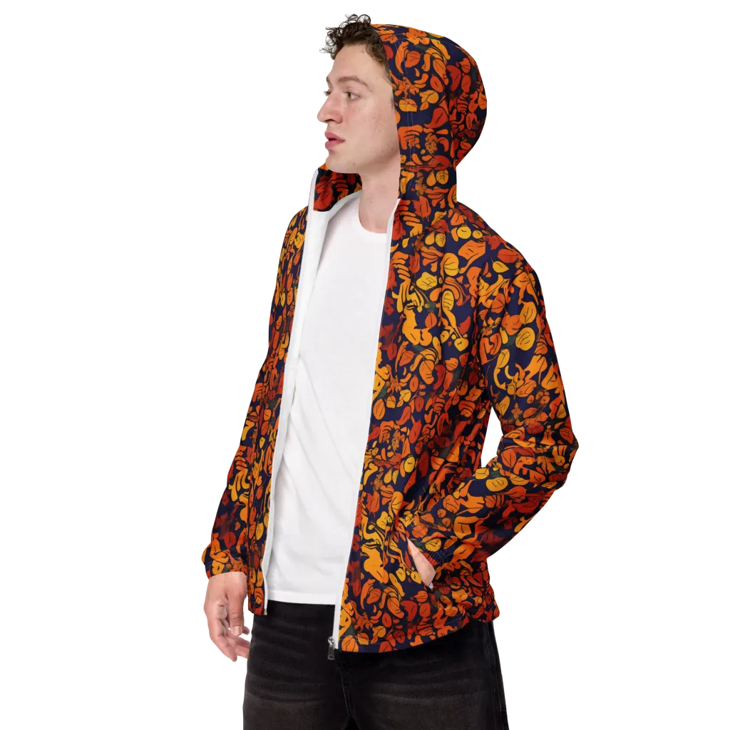 Autumn Voltage on Men's Windbreaker — Left Front