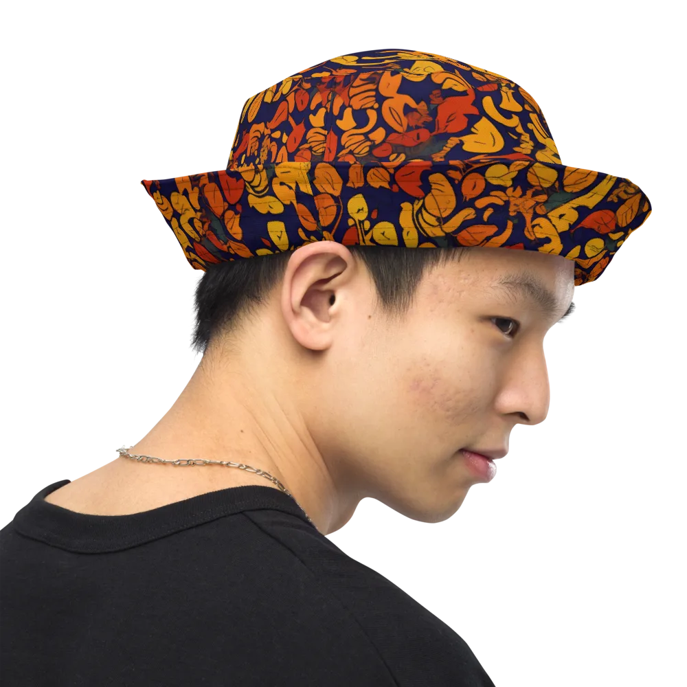 Autumn Voltage on Reversible Bucket Hat — Right Outside