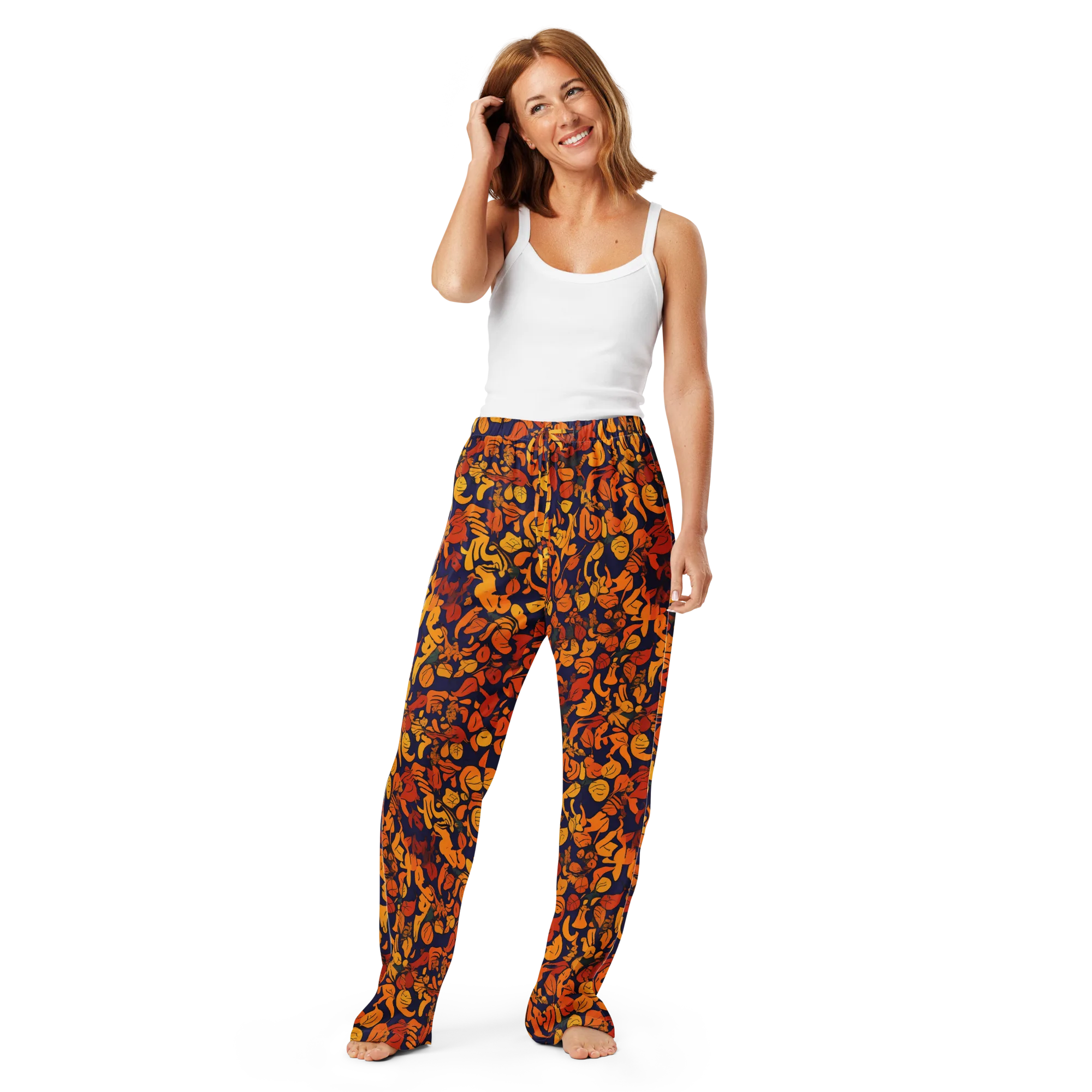 Autumn Voltage on Women's Pajama Pants — Front