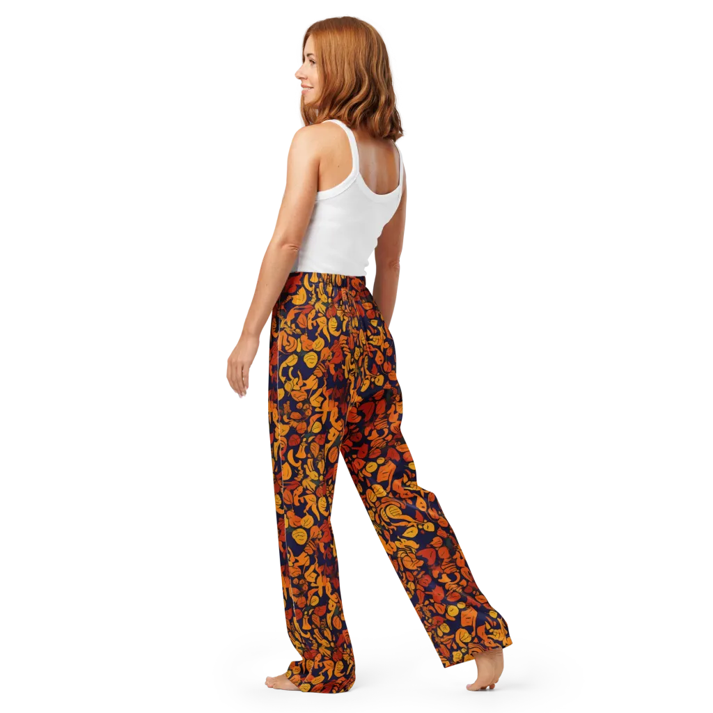 Autumn Voltage on Women's Pajama Pants — Back