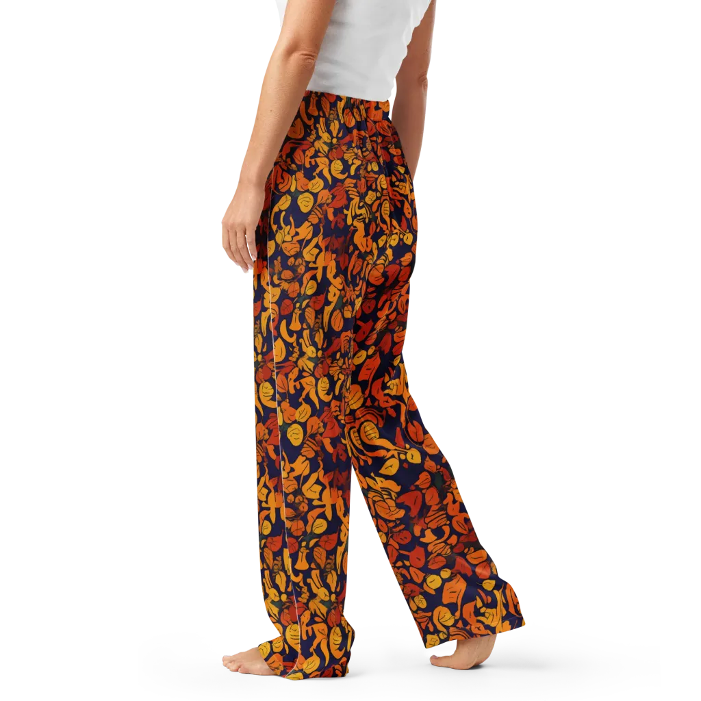 Autumn Voltage on Women's Pajama Pants — Left