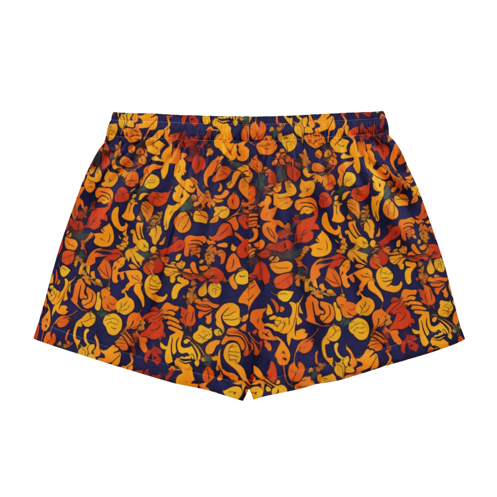 Autumn Voltage on Women's Pajama Shorts — Back