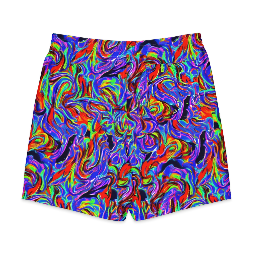 Electric Riviera on Men's Board Shorts — Back