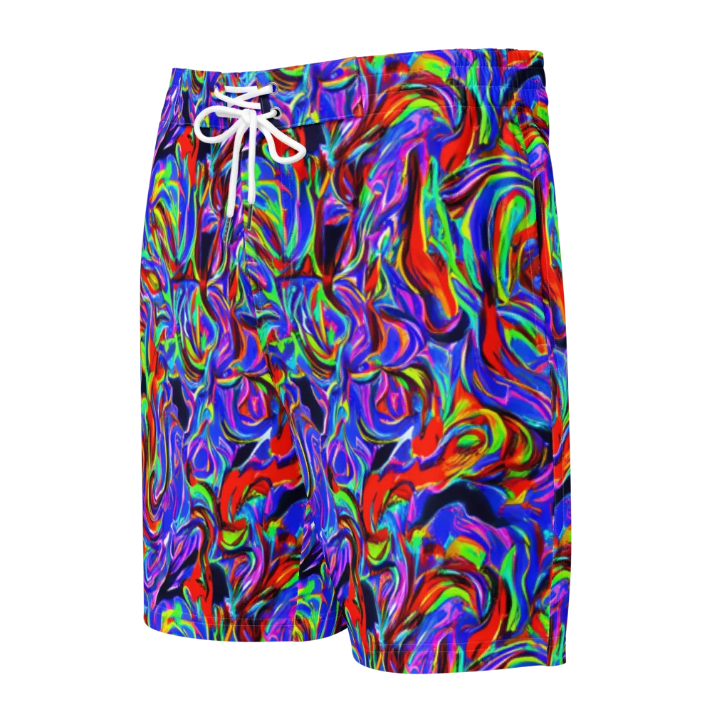 Electric Riviera on Men's Board Shorts — Front
