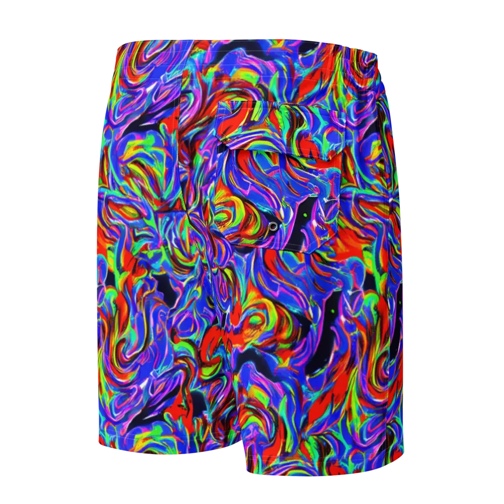 Electric Riviera on Men's Board Shorts — Back