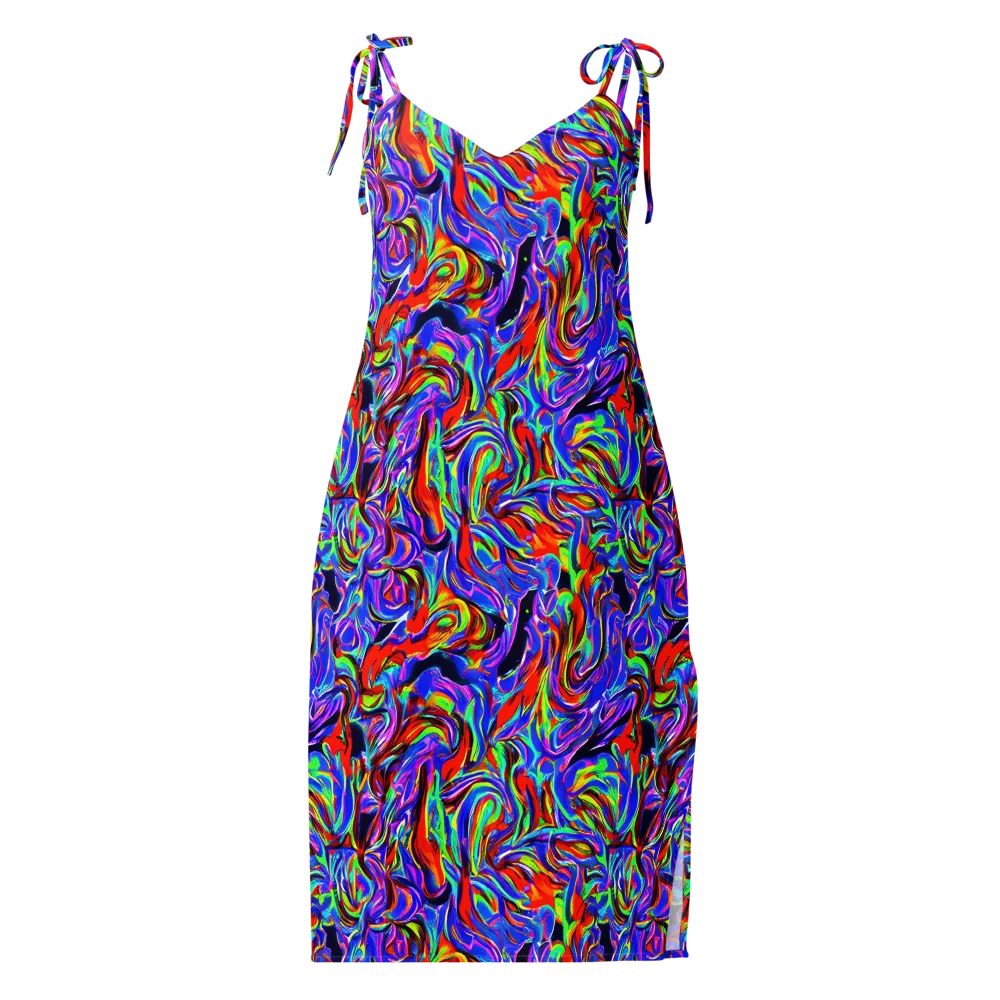Electric Riviera on Slip Dress — Front