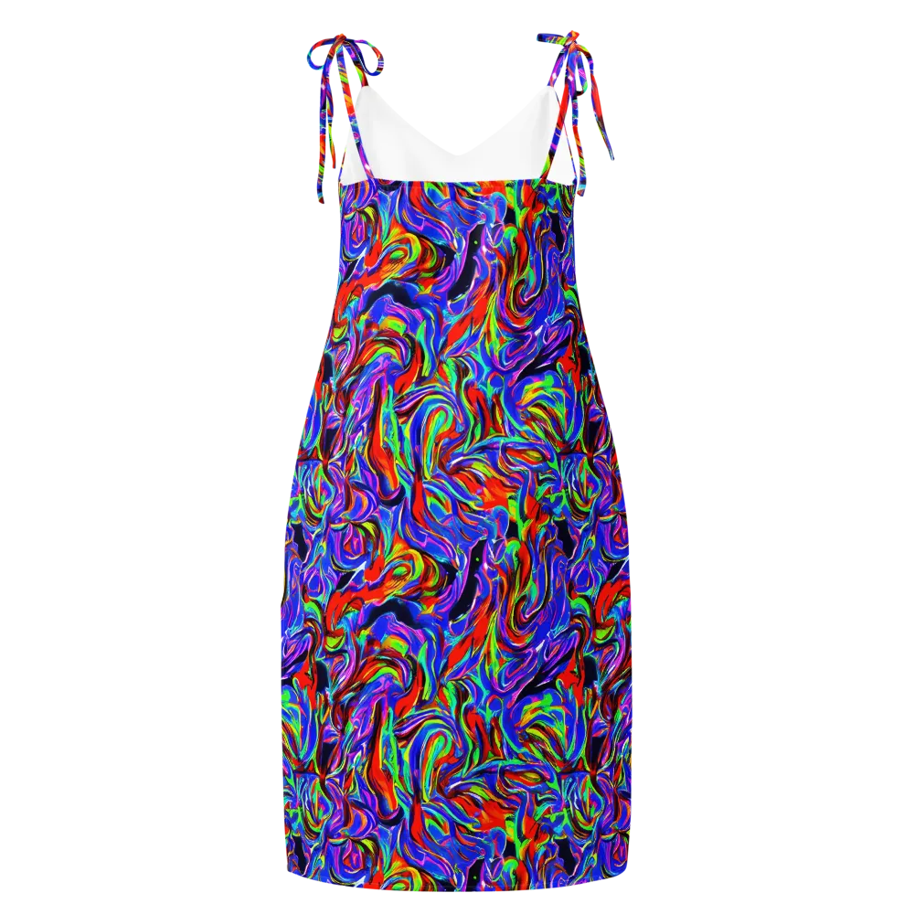 Electric Riviera on Slip Dress — Back