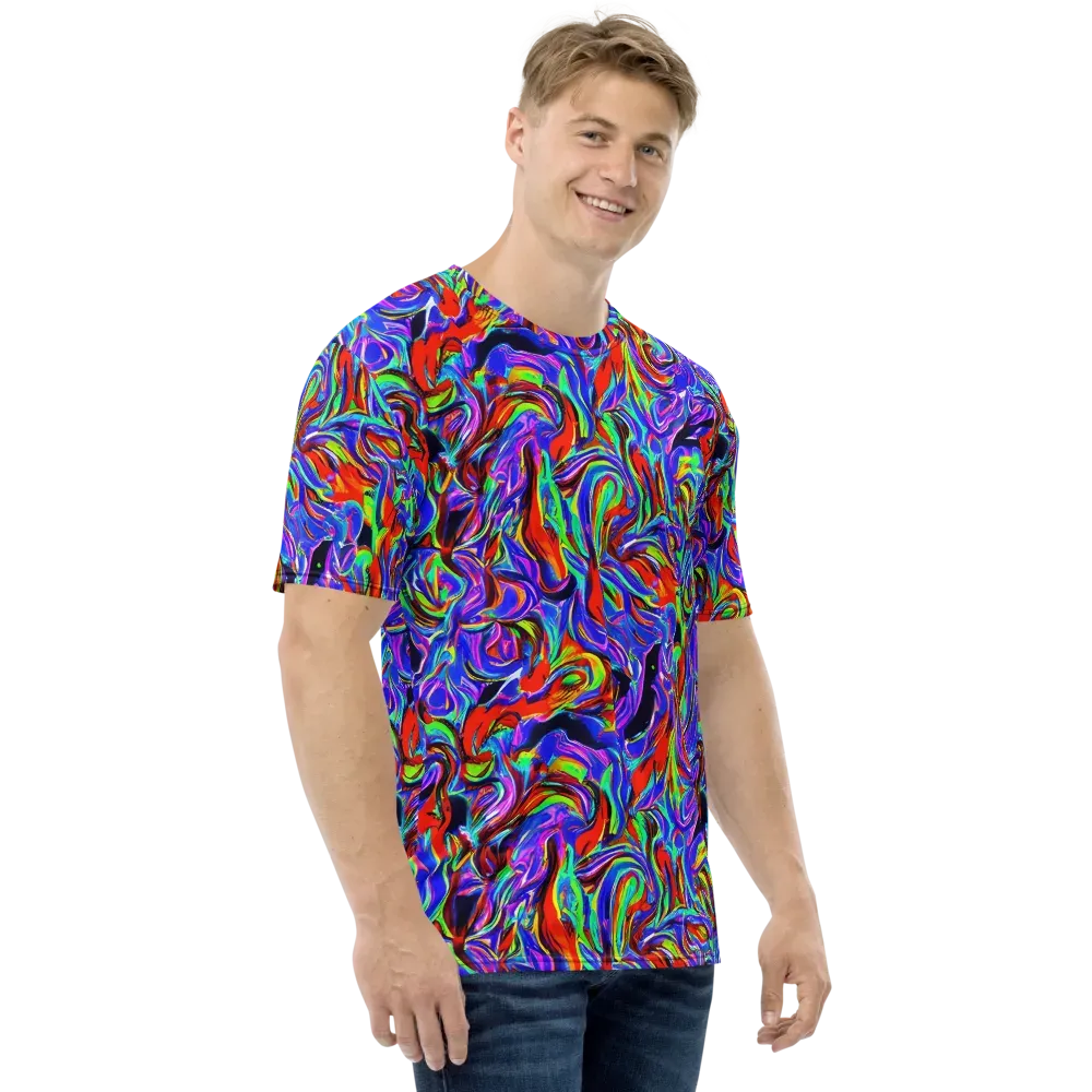 Electric Riviera on Men's Crew Neck T-Shirt — Right