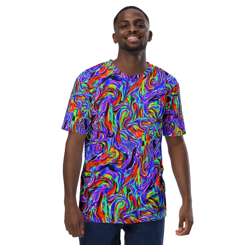 Electric Riviera on Men's Crew Neck T-Shirt — Front