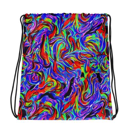 Electric Riviera on a Drawstring Bag