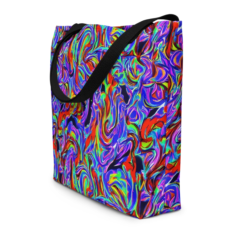 Electric Riviera on Large Tote Bag W/ Pocket — Front