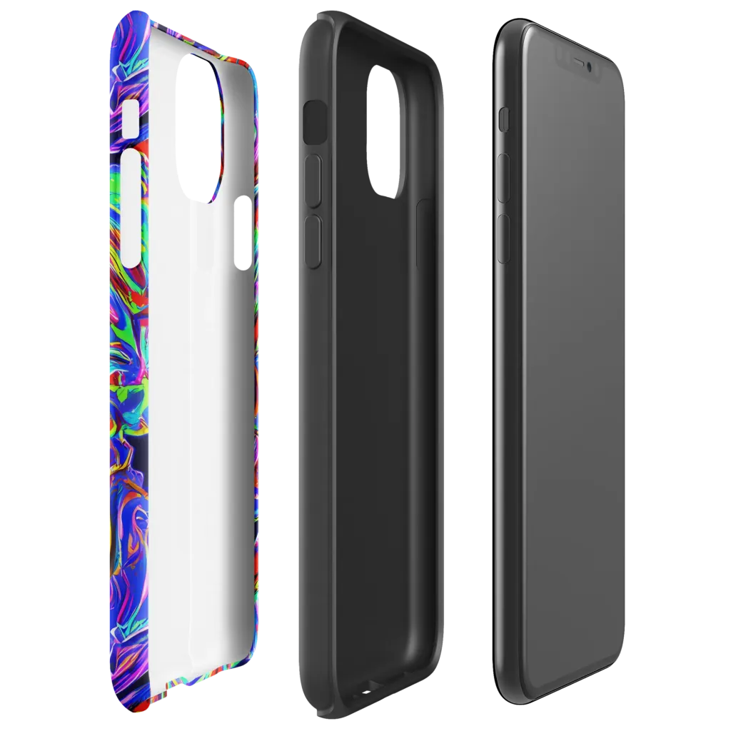 Electric Riviera on Tough Case for iPhone® — Right