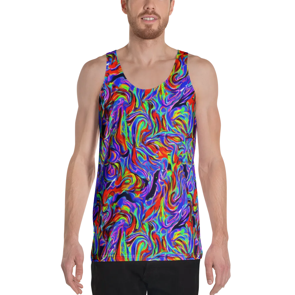 Electric Riviera on Men's Tank Top — Front