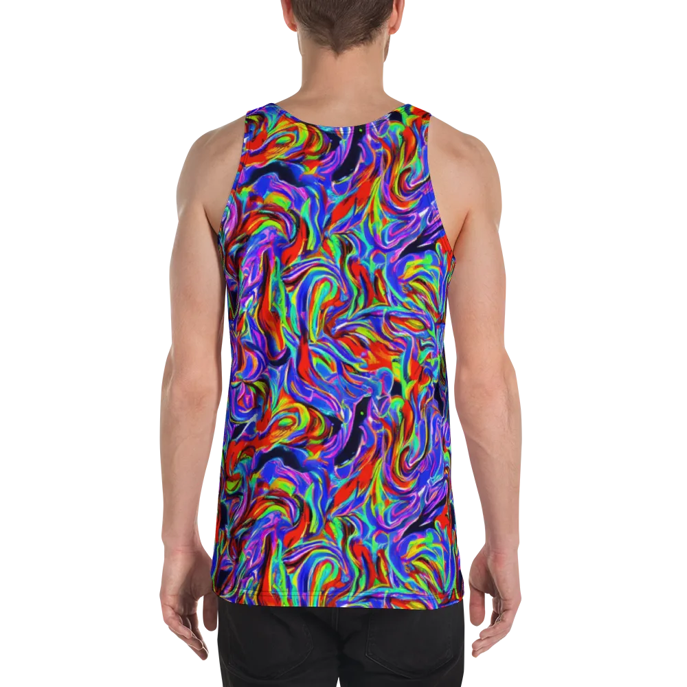 Electric Riviera on Men's Tank Top — Back