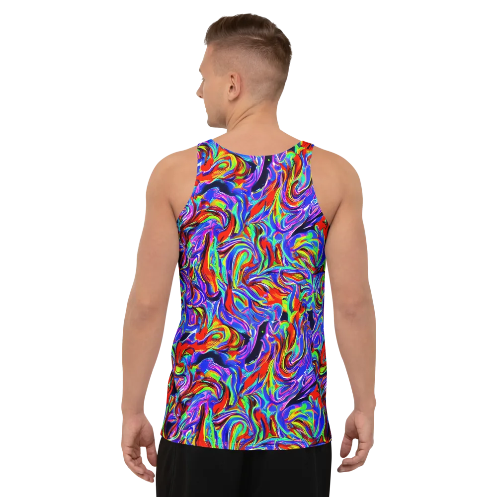 Electric Riviera on Men's Tank Top — Back