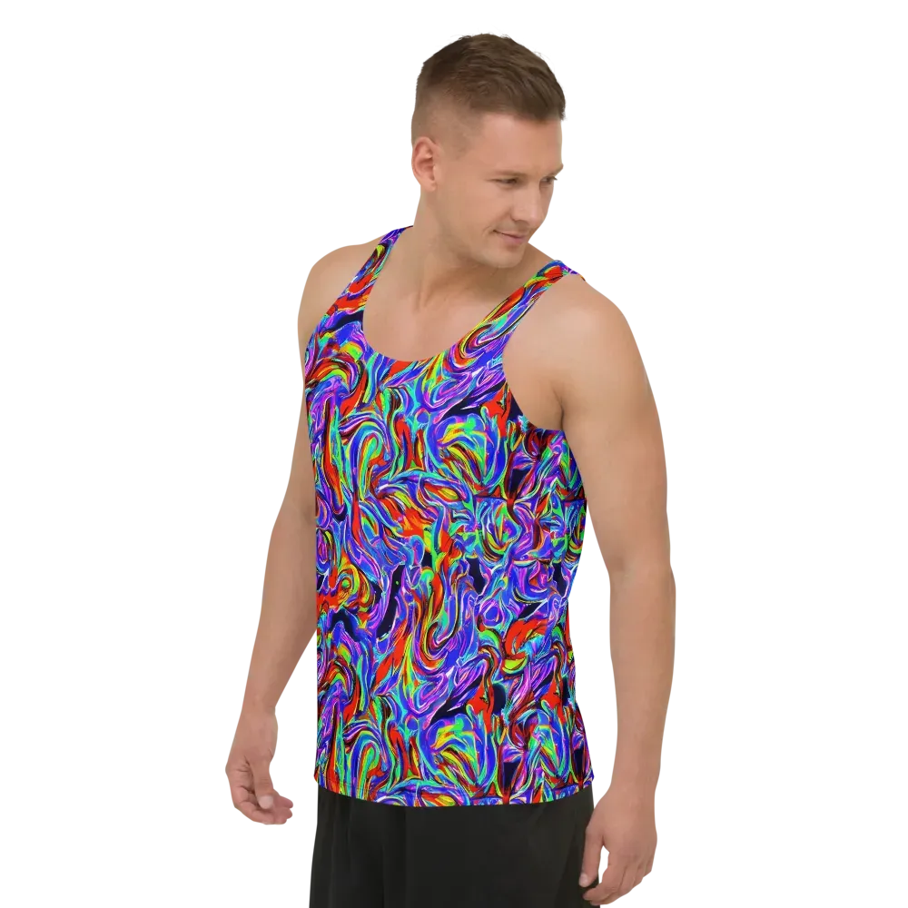 Electric Riviera on Men's Tank Top — Left Front
