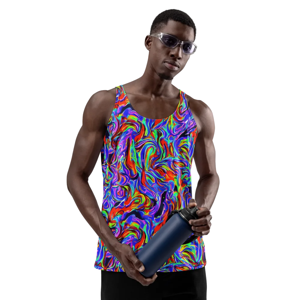 Electric Riviera on Men's Tank Top — Front