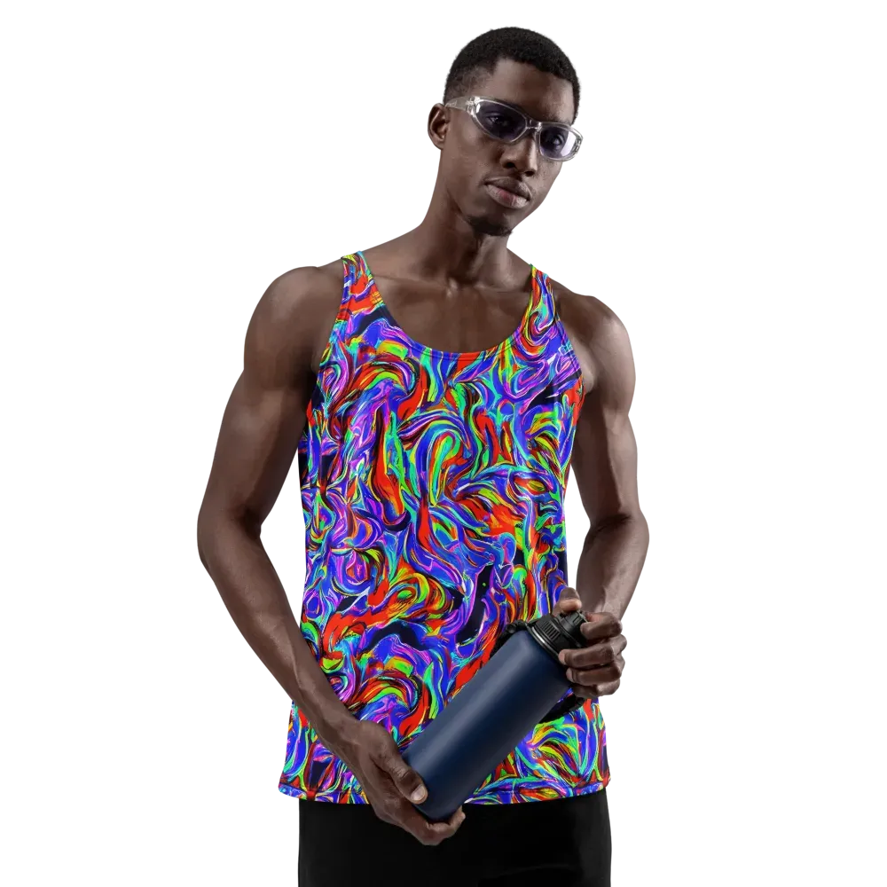 Electric Riviera on Men's Tank Top — Front