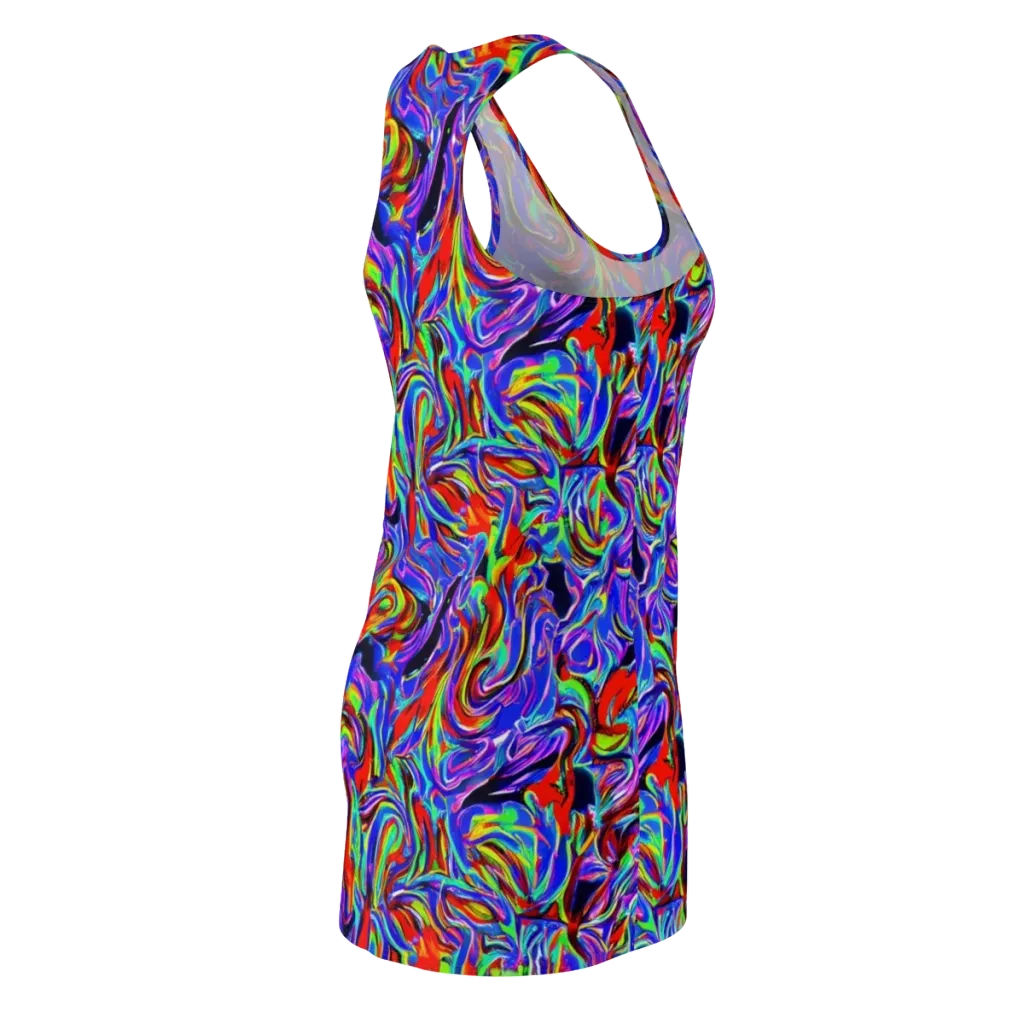 Electric Riviera on Racerback Dress — Back Side