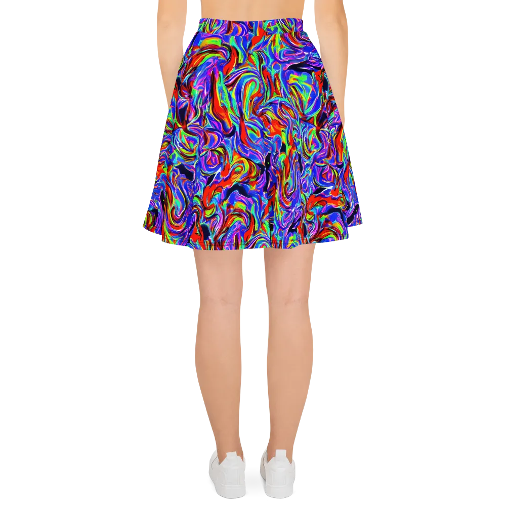 Electric Riviera on Skater Skirt — Back