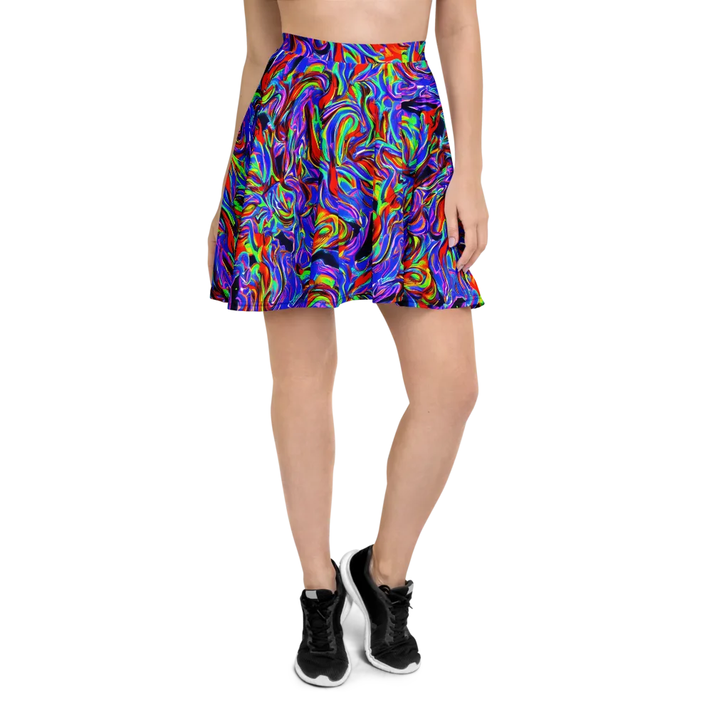 Electric Riviera on Skater Skirt — Front